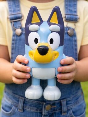 Blue Cartoon Dog Vinyl Figure Toy - Kids Collectible